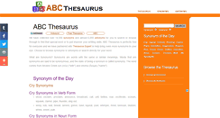 Desktop Screenshot of abcthesaurus.com